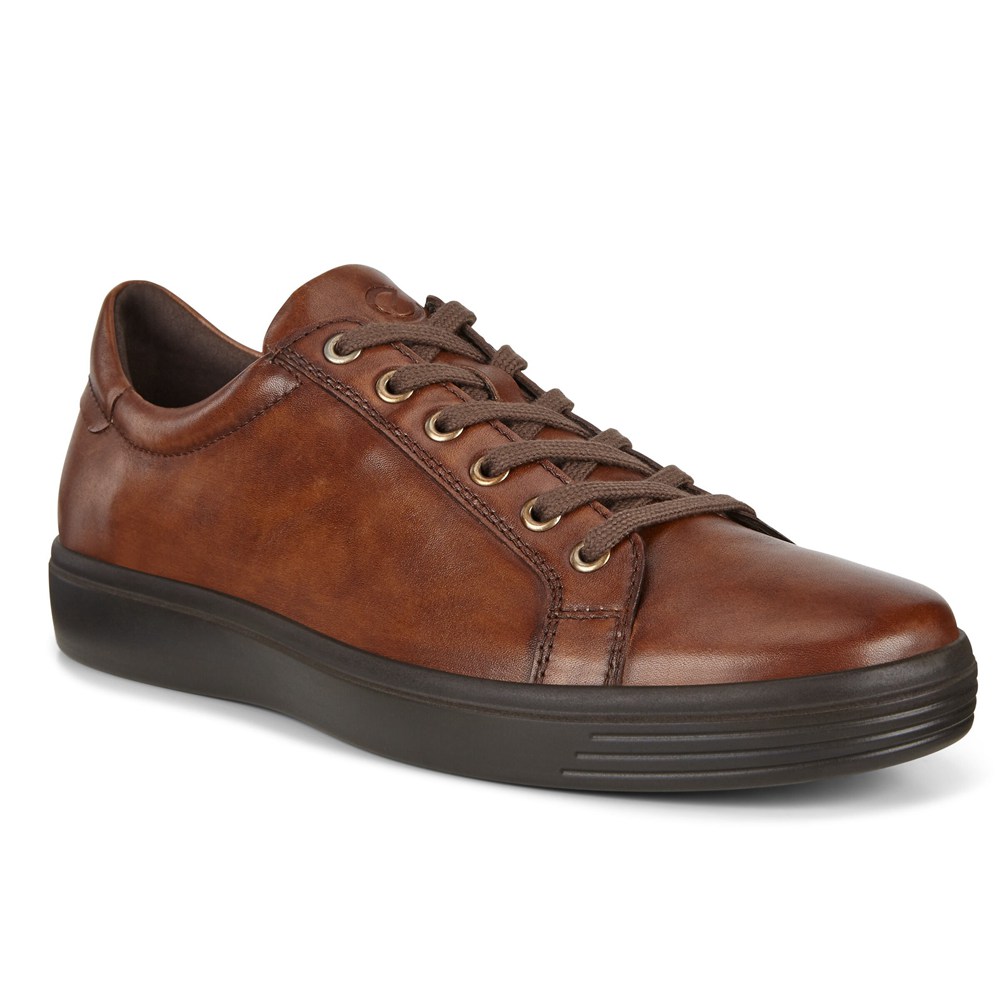 Mens Sneakers - ECCO Soft Classic - Brown - 5467PAETH